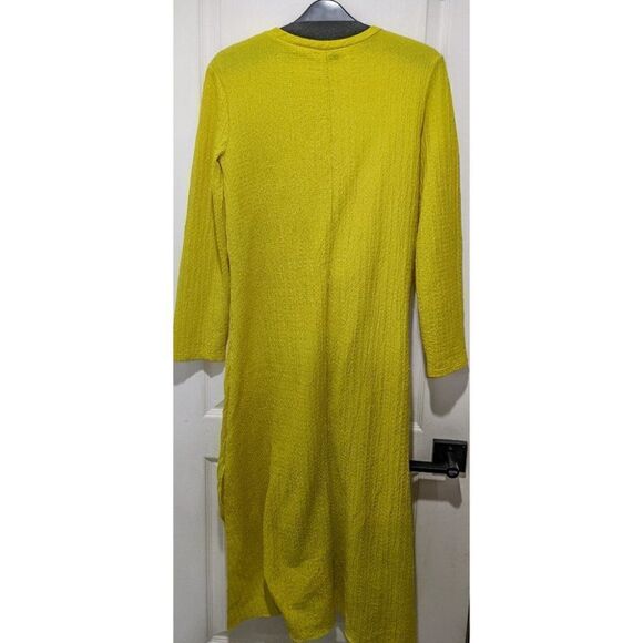 ZARA | Knotted Rustic Midi Dress in Yellow - Picture 3 of 8